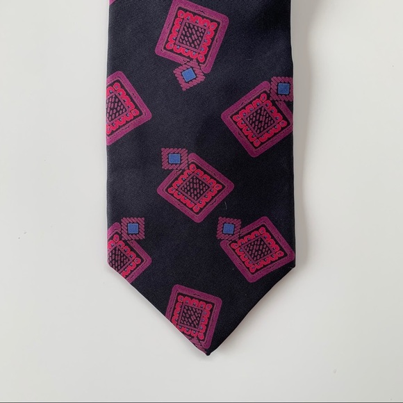 Yves Saint Laurent Neckwear Pink Pattern Mens Tie - Picture 2 of 7